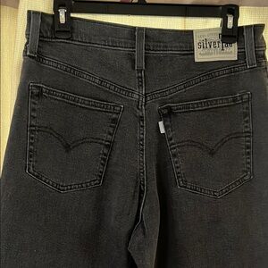 Levi's Silver Tab Charcoal Mom Jeans